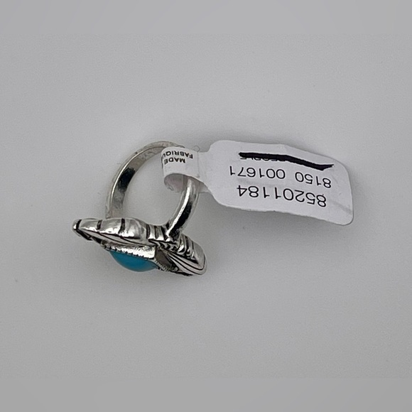 Free People | Turquoise Western Ring | Silver Color | Size 6 - Picture 2 of 5